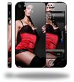 Denai Thomson Red and Black Teddy 02 - Decal Style Vinyl Skin (fits Apple Original iPhone 5, NOT the iPhone 5C or 5S)