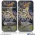 iPhone 4 Decal Style Vinyl Skin - Leopard Cropped (DOES NOT fit newer iPhone 4S)