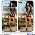 iPhone 4 Decal Style Vinyl Skin - Denai Thomson 01 (DOES NOT fit newer iPhone 4S)