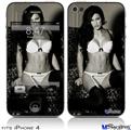 iPhone 4 Decal Style Vinyl Skin - Denai Thomson Lingerie 04 (DOES NOT fit newer iPhone 4S)