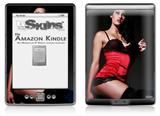 Denai Thomson Red and Black Teddy 02 - Decal Style Skin (fits 4th Gen Kindle with 6inch display and no keyboard)