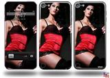 Denai Thomson Red and Black Teddy 02 Decal Style Vinyl Skin - fits Apple iPod Touch 5G (IPOD NOT INCLUDED)