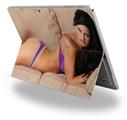 Denai Thomson Purple Lingerie 03 - Decal Style Vinyl Skin (fits Microsoft Surface Pro 4)