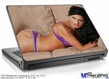 Laptop Skin (Medium) - Denai Thomson Purple Lingerie 03