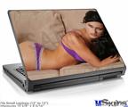 Laptop Skin (Small) - Denai Thomson Purple Lingerie 03