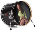 Decal Skin works with most 24" Bass Kick Drum Heads Amanda Olson 02 - DRUM HEAD NOT INCLUDED