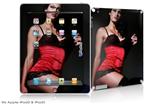 iPad Skin - Denai Thomson Red and Black Teddy 02 (fits iPad2 and iPad3)
