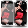 Denai Thomson Red and Black Teddy 02 - Decal Style Skin (fits Samsung Galaxy S III S3)